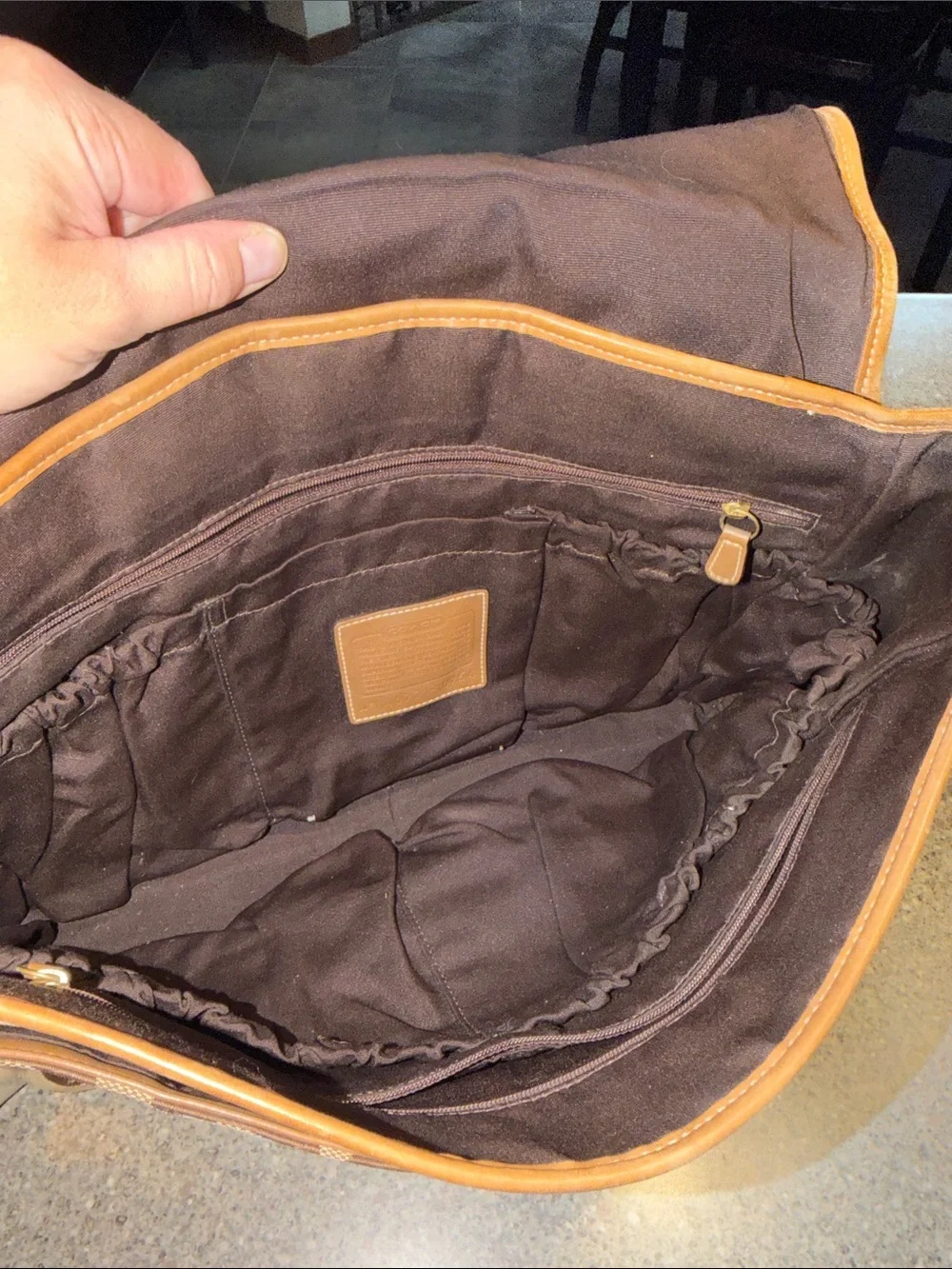 Coach y2k Signature Canvas Messenger Bag with Multicolor Block Trim